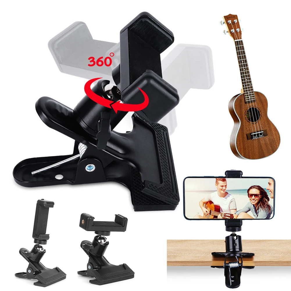 Musical Instrument Videos - 360° Rotation Guitar Phone Holder Mount