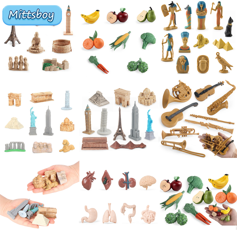 Musical Instrument Qin - Montessori Math Toy Simulation Building Model