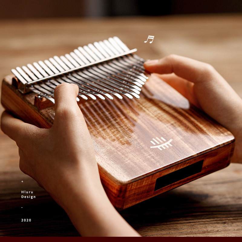 Musical Instrument Dulcimer - Hluru Kalimba 17 Keys with Hole
