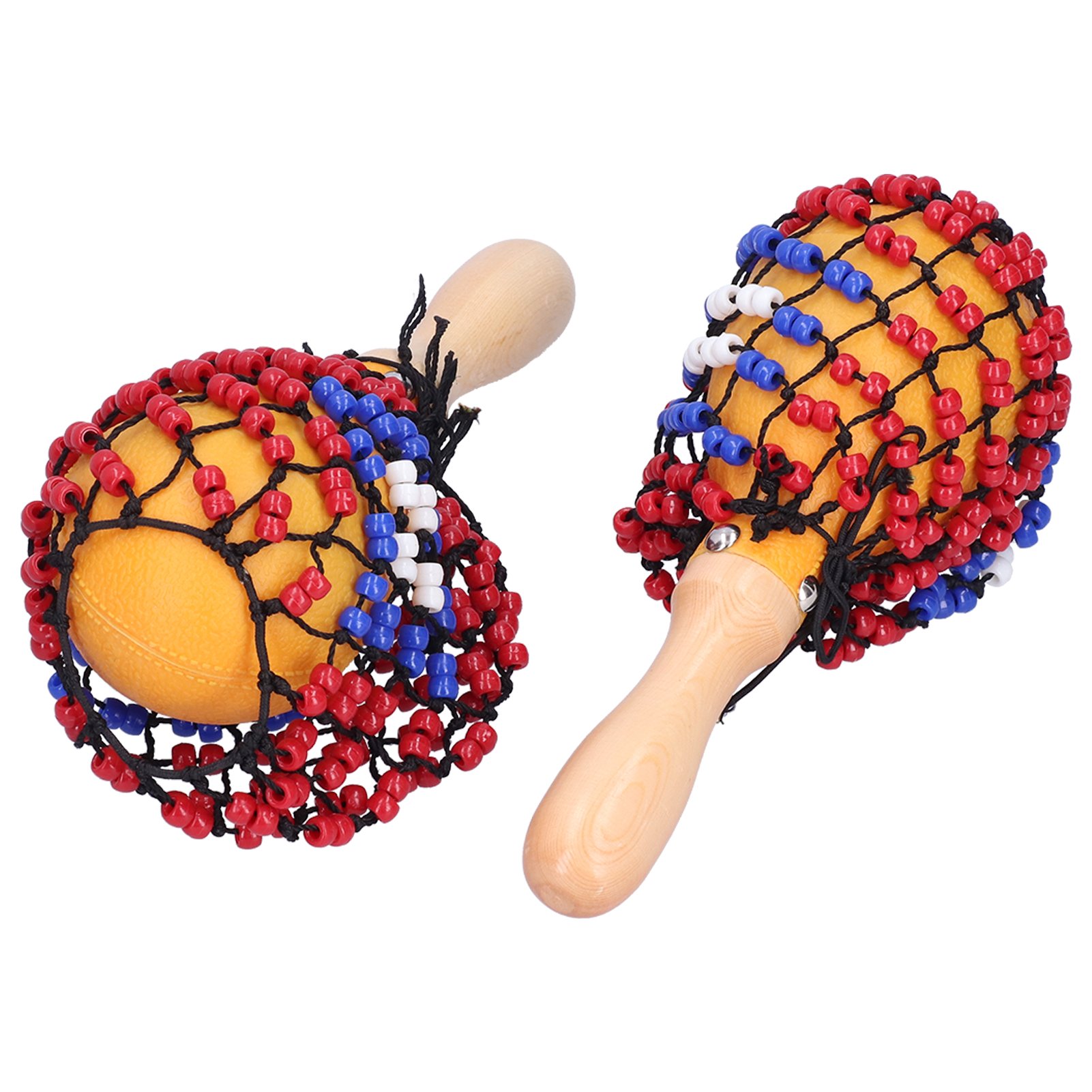 Musical Instrument Net - 2Pcs Tambourine Sand Hammer Shakers Bead