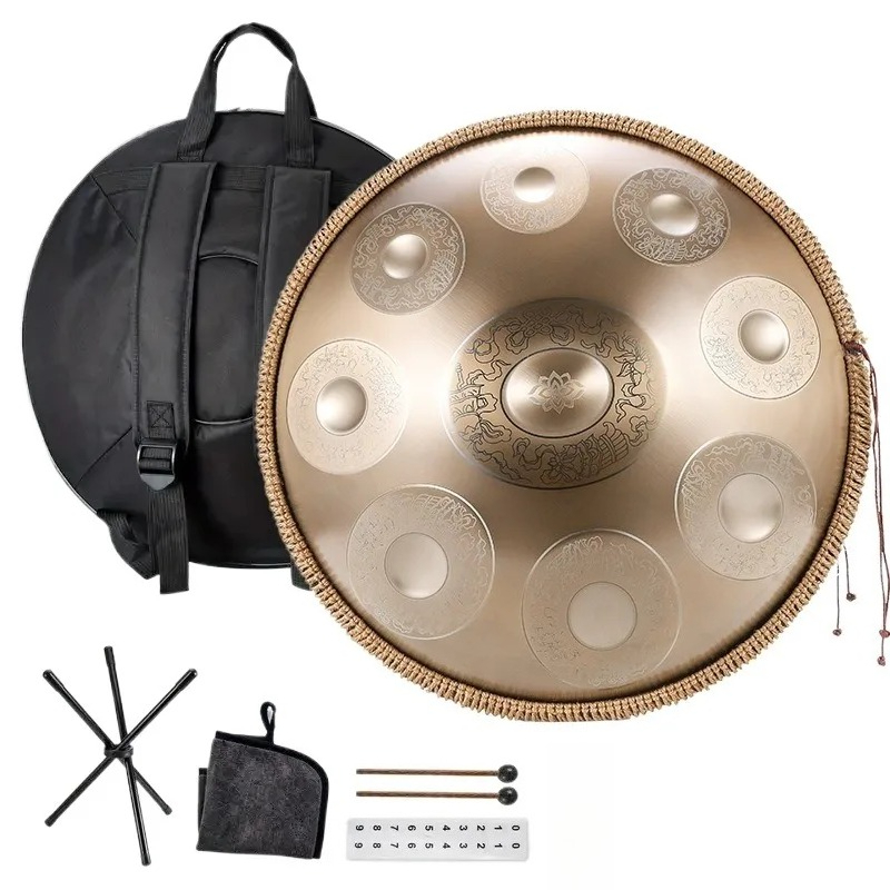 Musical Instrument Dulcimer - 18 Inches Stainless Steel HandPan G