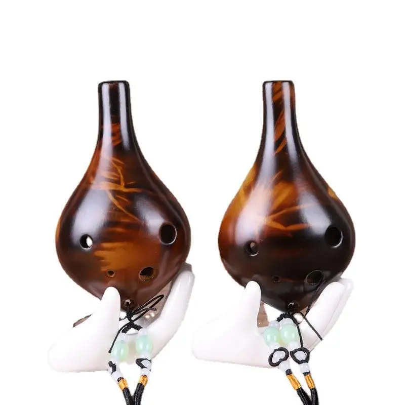 Musical Instrument Qin - 6 Hole Small Size Ocarina Strawfire