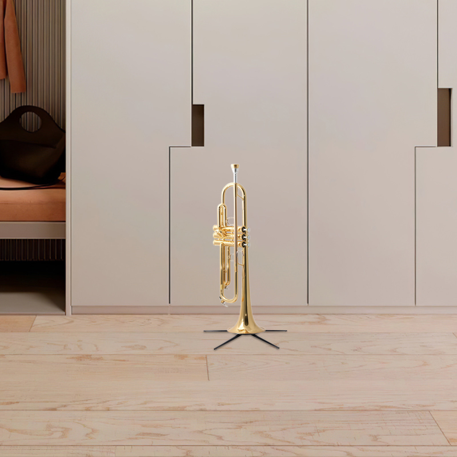 Musical Instrument Trumpet - Portable Trumpet Stand Foldable 5-Leg Metal