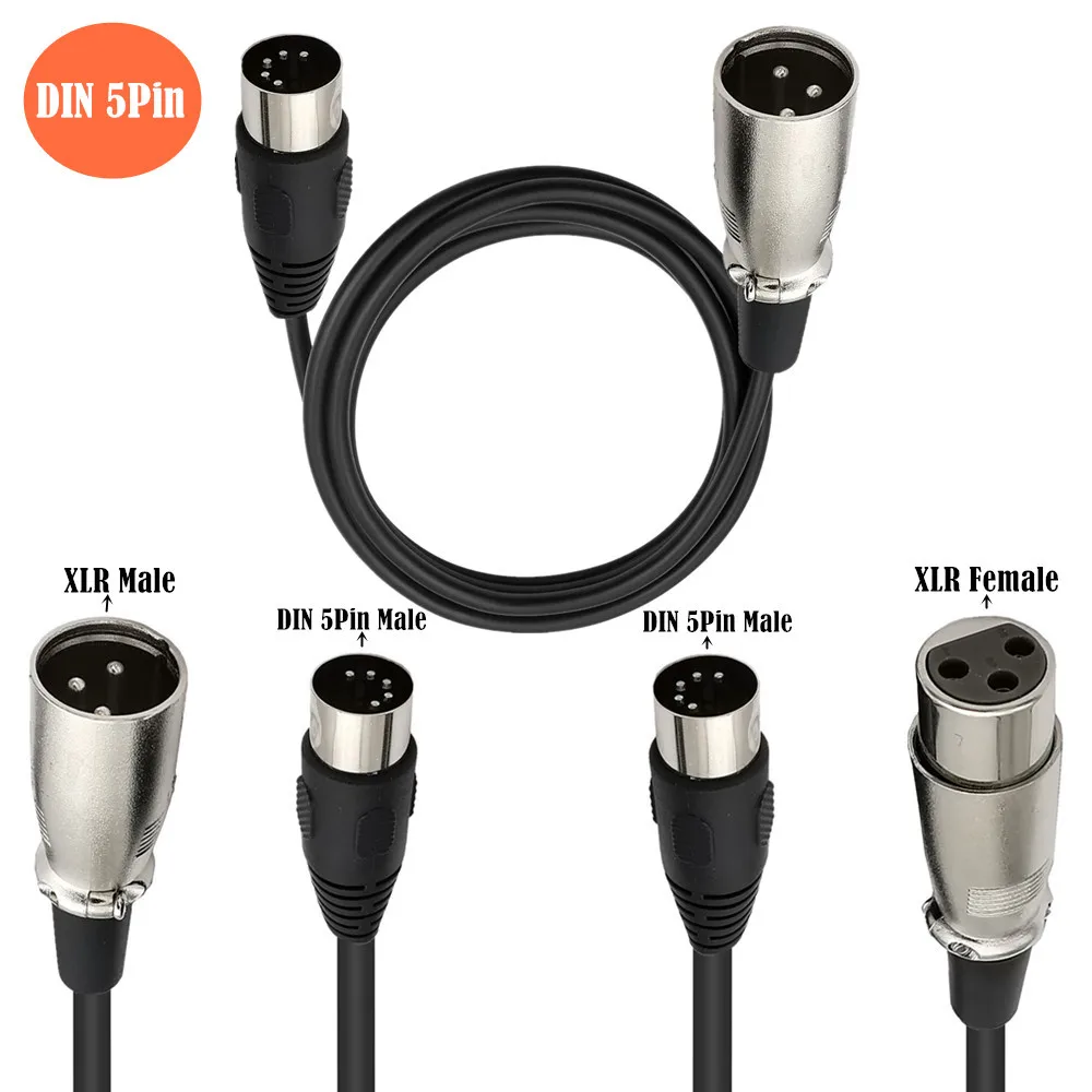 Musical Instrument Videos - MIDI to XLR Adapter Cable,DIN 5