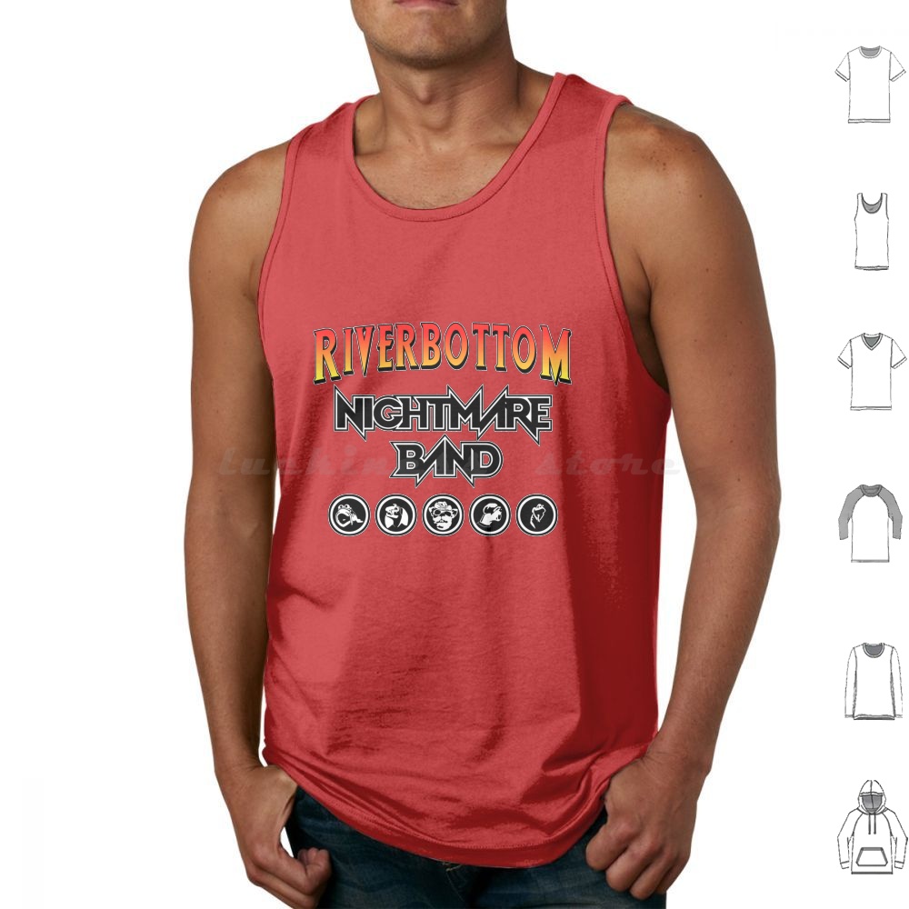 Musical Instrument Videos - Riverbottom Nightmare Band Tank Tops Print