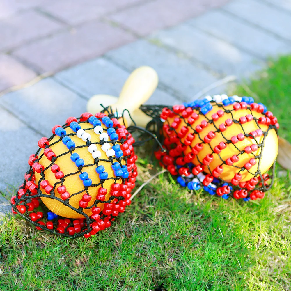 1 Pair Wooden Sand Hammers wit - Musical Instrument Net review and price