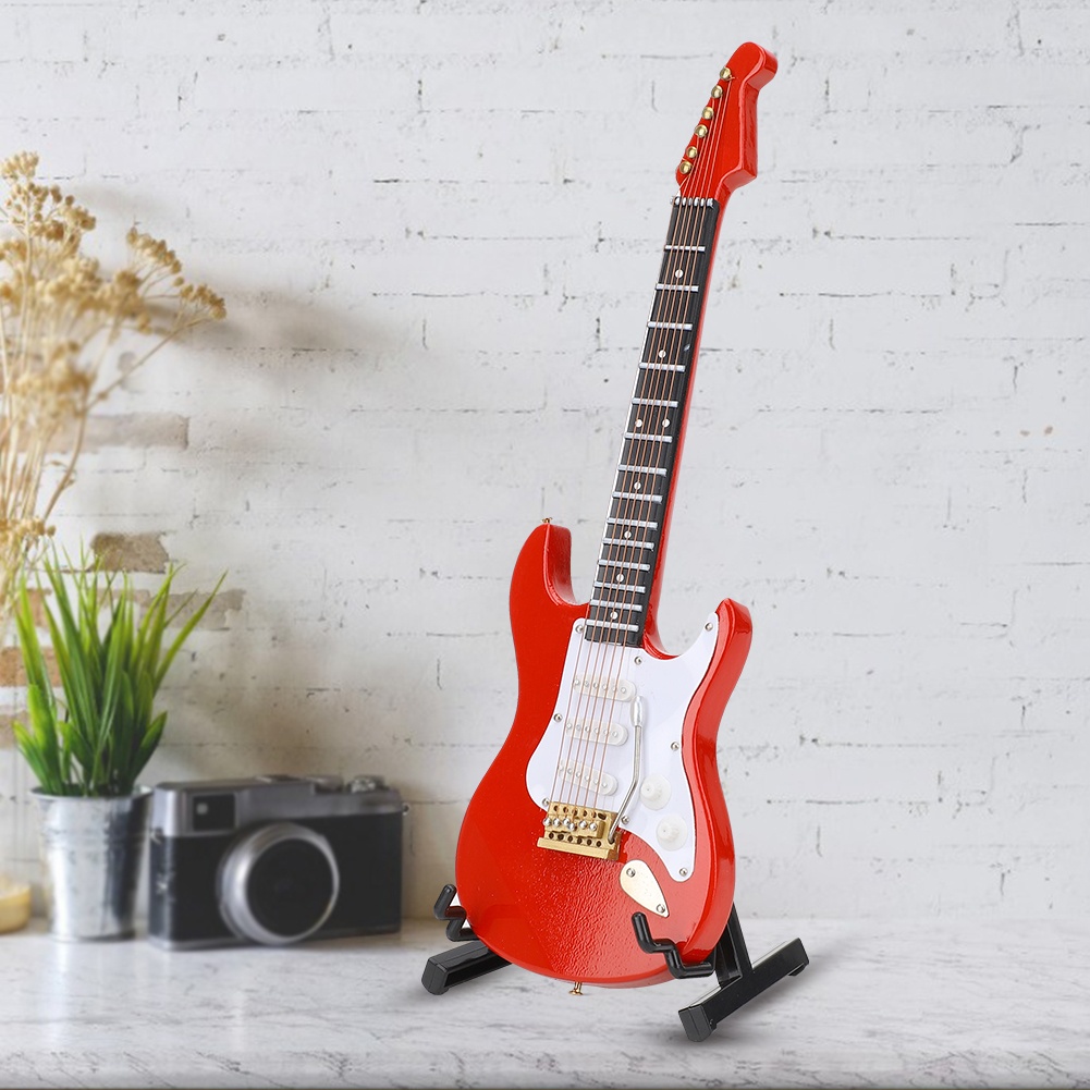 Miniature Red Electric Guitar  - Musical Instrument Music review and price