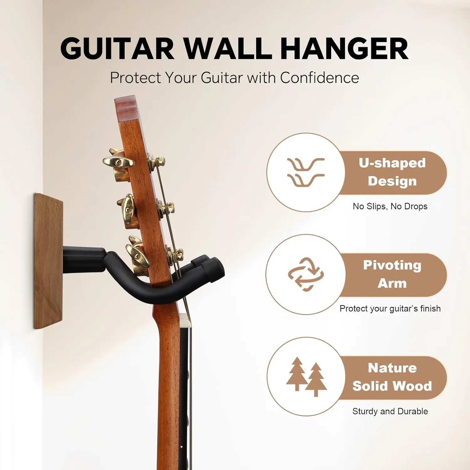 Wall Mount Guitar Hook Hanger  - Musical Instrument Dulcimer review and price