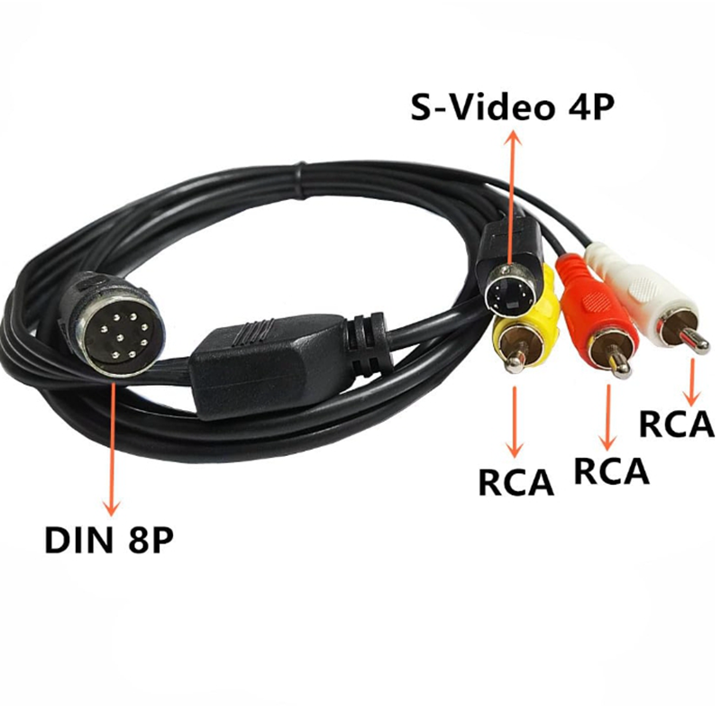 Din 8 Pin to S-Video 4pin Male - Musical Instrument Videos review and price