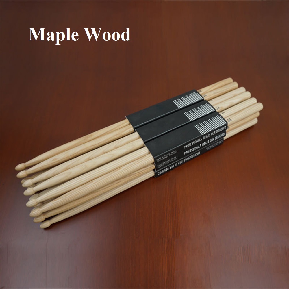1 Pair 5A/7A Maple Wood Drumst - Musical Instrument Gong review and price