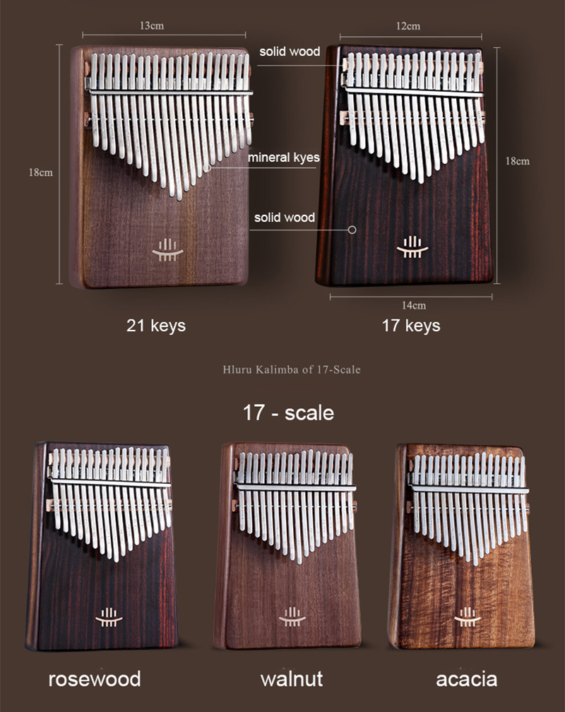 Hluru Kalimba 17 Keys with Hol - Musical Instrument Dulcimer review and price