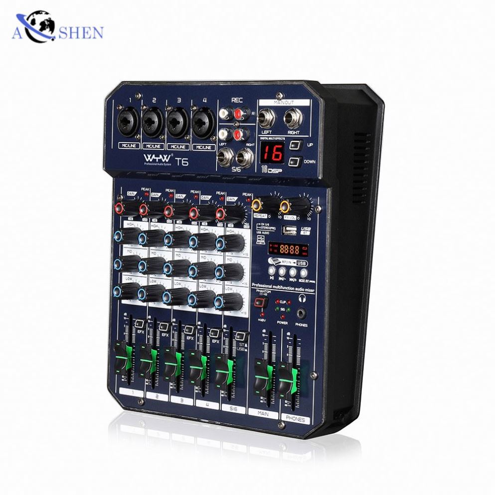 AOSHEN Audio Mixer for DJ Musi - Musical Instrument Videos review and price