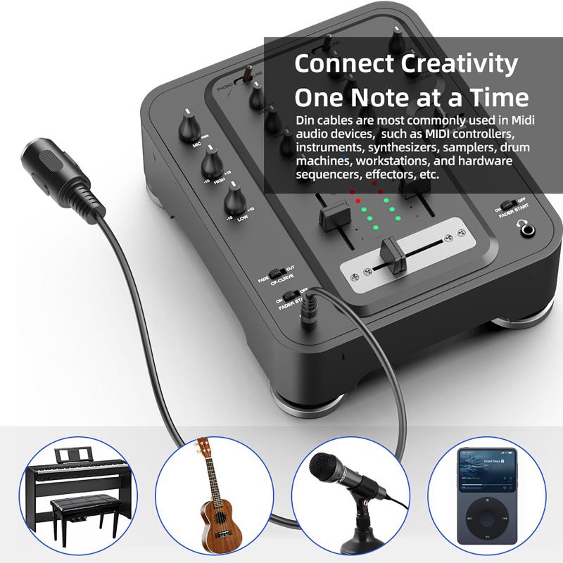 Hot Sale MIDI Din 5 To 3.5mm T - Musical Instrument Videos review and price