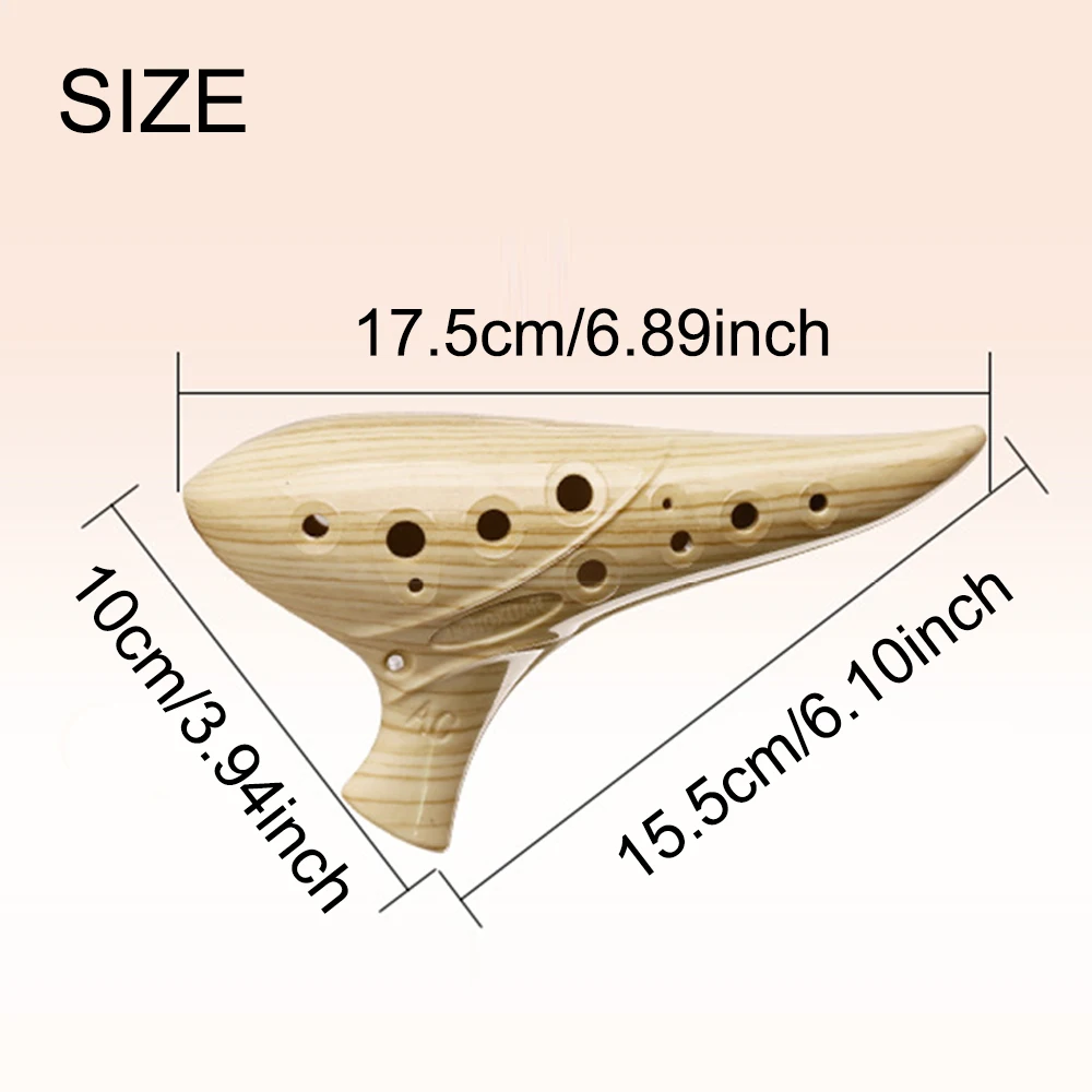 12-hole C Key Resin Ocarina -  - Musical Instrument Qin review and price