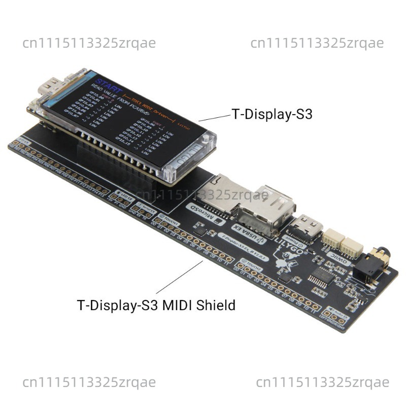 T-Display-S3 MIDI Shield Devel - Musical Instrument Digital Interface review and price