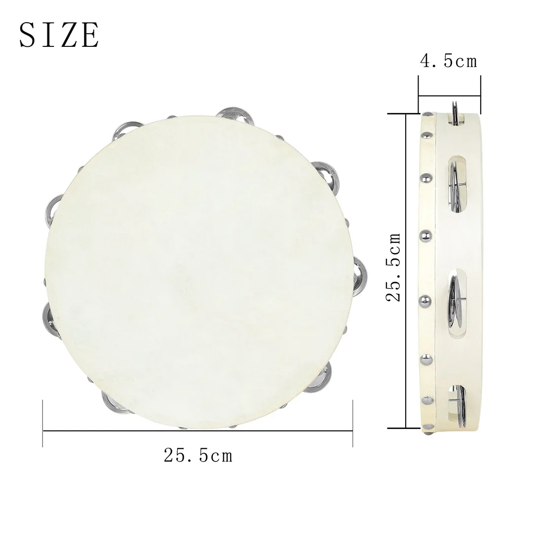 IRIN 10 Inches Tambourine Drum - Musical Instrument Qin review and price