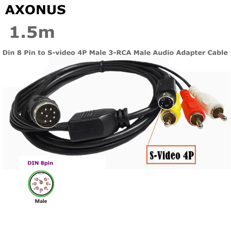 Din 8 Pin to S-video 4P Male 3 - Musical Instrument Videos review and price