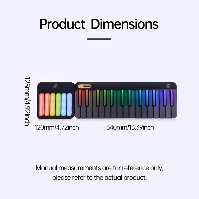 Stylish LED-Backlit PopuPiano  - Musical Instrument Qin review and price